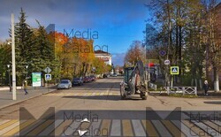 Фотография рекламного носителя, тип: Нестандартный ситиформат, адрес: Советская ул., д.20, пл. «Родники – Текстиль» справа, Фонтан, Родники, Ивановская область, Россия. Сторона C №1097581