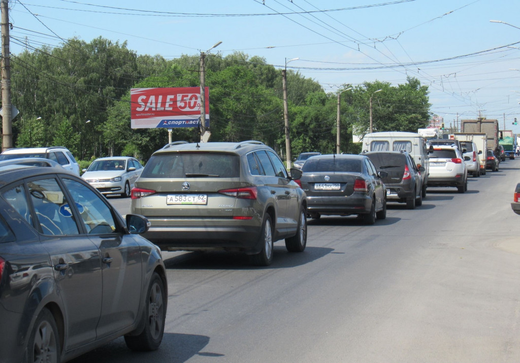 Фотография рекламного носителя, тип: Билборд 3x6, адрес: Московское ш., д.59, Рязань, Рязанская область, Россия. Сторона Б №793801