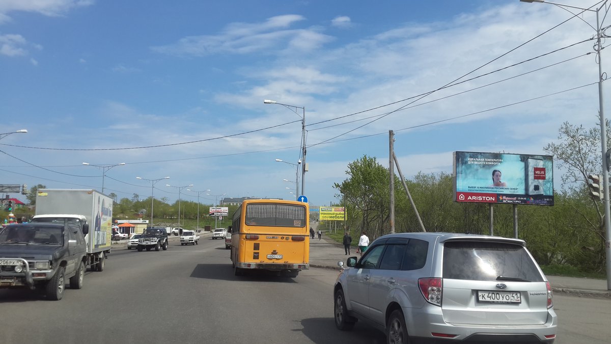 Фотография рекламного носителя, тип: Билборд 3x6, адрес: Тушканова ул. Х Молчанова ул., д.1Б, Петропавловск-Камчатский, Камчатский край, Россия. Сторона А №777447