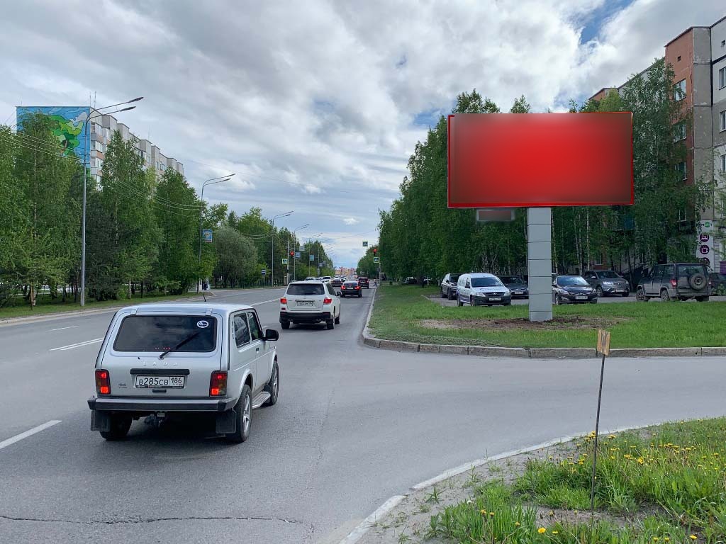 Фотография рекламного носителя, тип: Билборд 3x6, адрес: Дзержинского ул., д.4, Сургут, Ханты-Мансийский автономный округ – Югра, Россия. Сторона А №440317