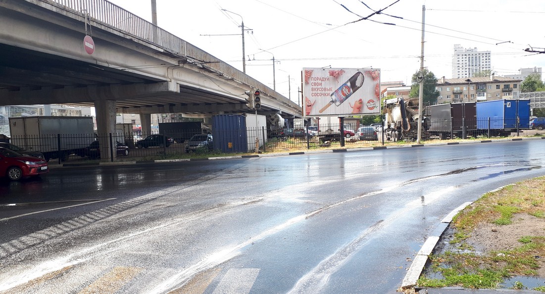 Фотография рекламного носителя, тип: Билборд 3x6, адрес: Московское ш., д.141, Нижегородская область, Россия. Сторона A1-А3 №1068460