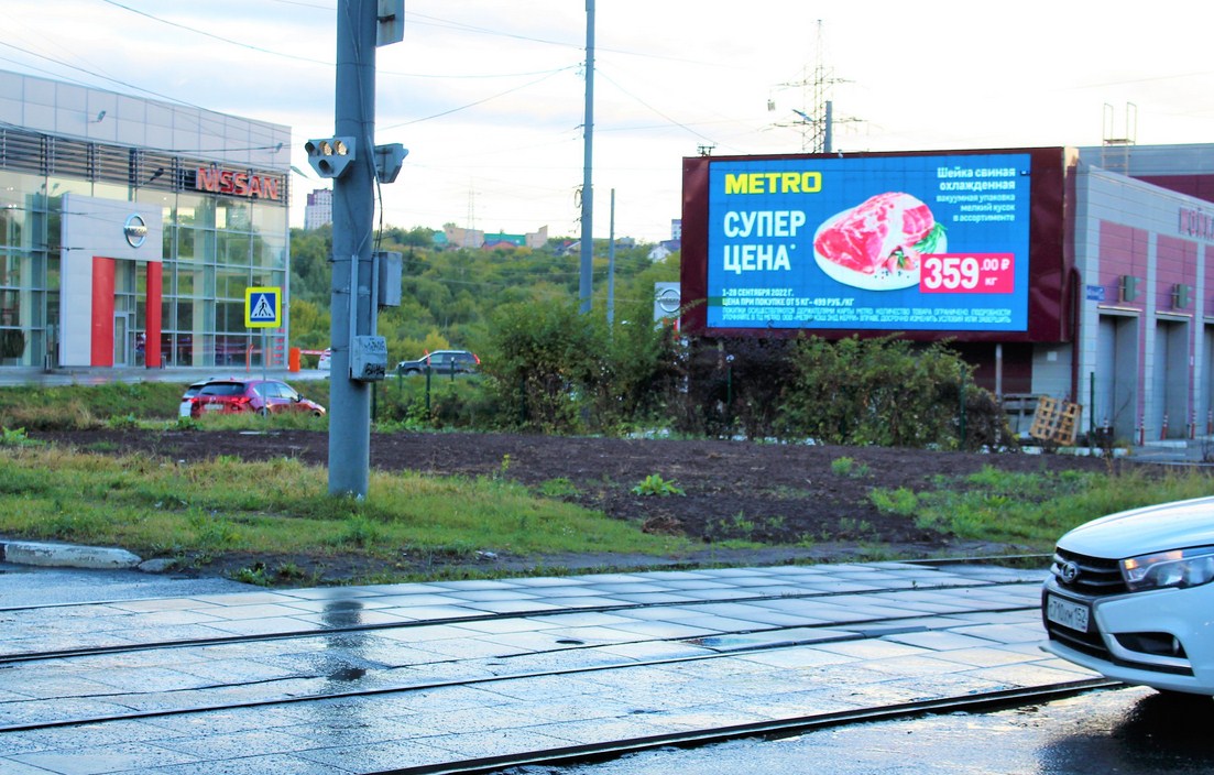 Фотография рекламного носителя, тип: Медиафасад, адрес: Сусловой ул., д.6, Нижний Новгород, Нижегородская область, Россия. Сторона A1-А10 №1068512