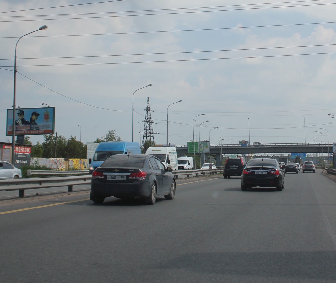 Фотография рекламного носителя, тип: Билборд 3x6, адрес: Мурманское ш., 12 495м, Ленинградская область, Россия. Сторона Б №792249