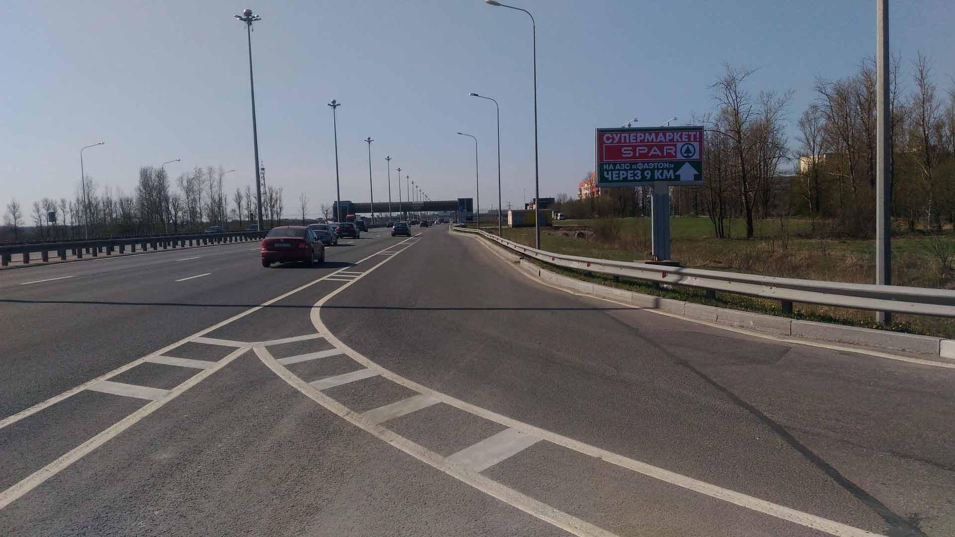 Фотография рекламного носителя, тип: Билборд 3x6, адрес: Пулковское ш., д.81, Санкт-Петербург, Россия. Сторона А1-А10 №680950