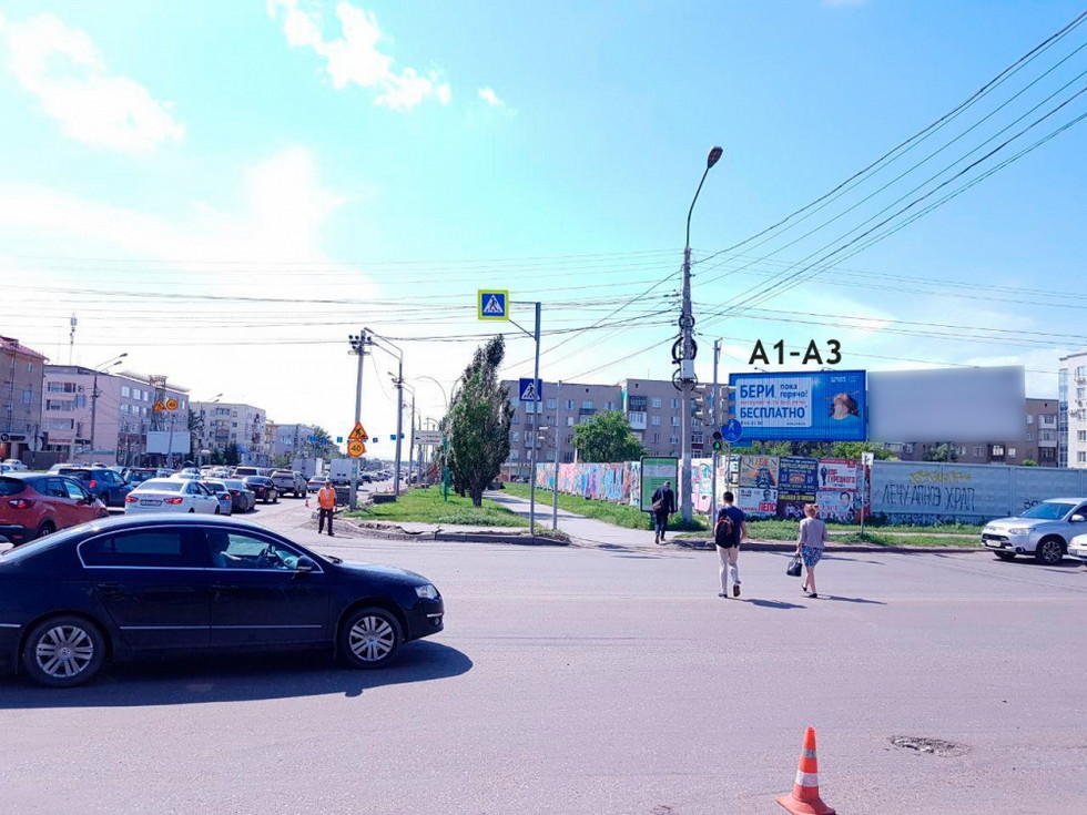 Фотография рекламного носителя, тип: Билборд 3x6, адрес: Жукова ул. X Масленникова ул., поз.1, Омск, Омская область, Россия. Сторона А3 №1010087