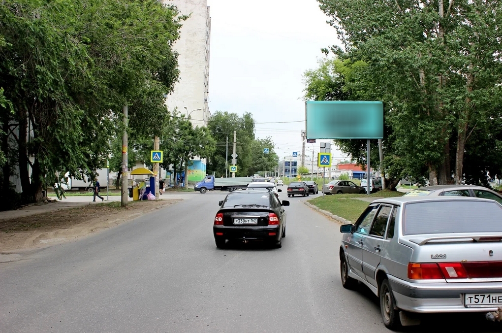 Фотография рекламного носителя, тип: Билборд 3x6, адрес: Гаражная ул. Х Саранская ул., Самара, Самарская область, Россия. Сторона A №855242