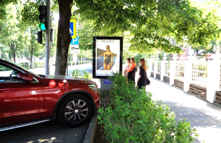 Фотография рекламного носителя, тип: Ситиформат 1.8x1.2, адрес: Ставропольская ул., д.236/4, Краснодар, Краснодарский край, Россия. Сторона А №458862