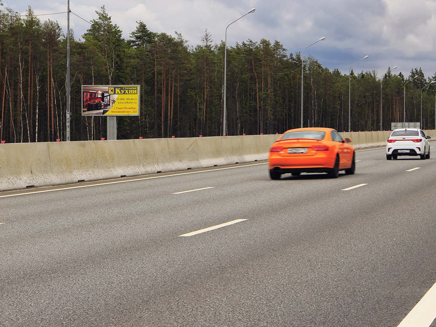 Фотография рекламного носителя, тип: Билборд 3x6, адрес: Скандинавия трасса, 48 792м, Ленинградская область, Россия. Сторона Б №796123