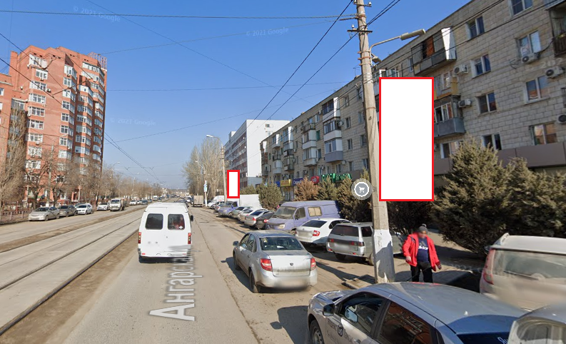 Фотография рекламного носителя, тип: Панель-кронштейн, адрес: Ангарская ул., поз.2, Волгоград, Волгоградская область, Россия. Сторона А №1097225