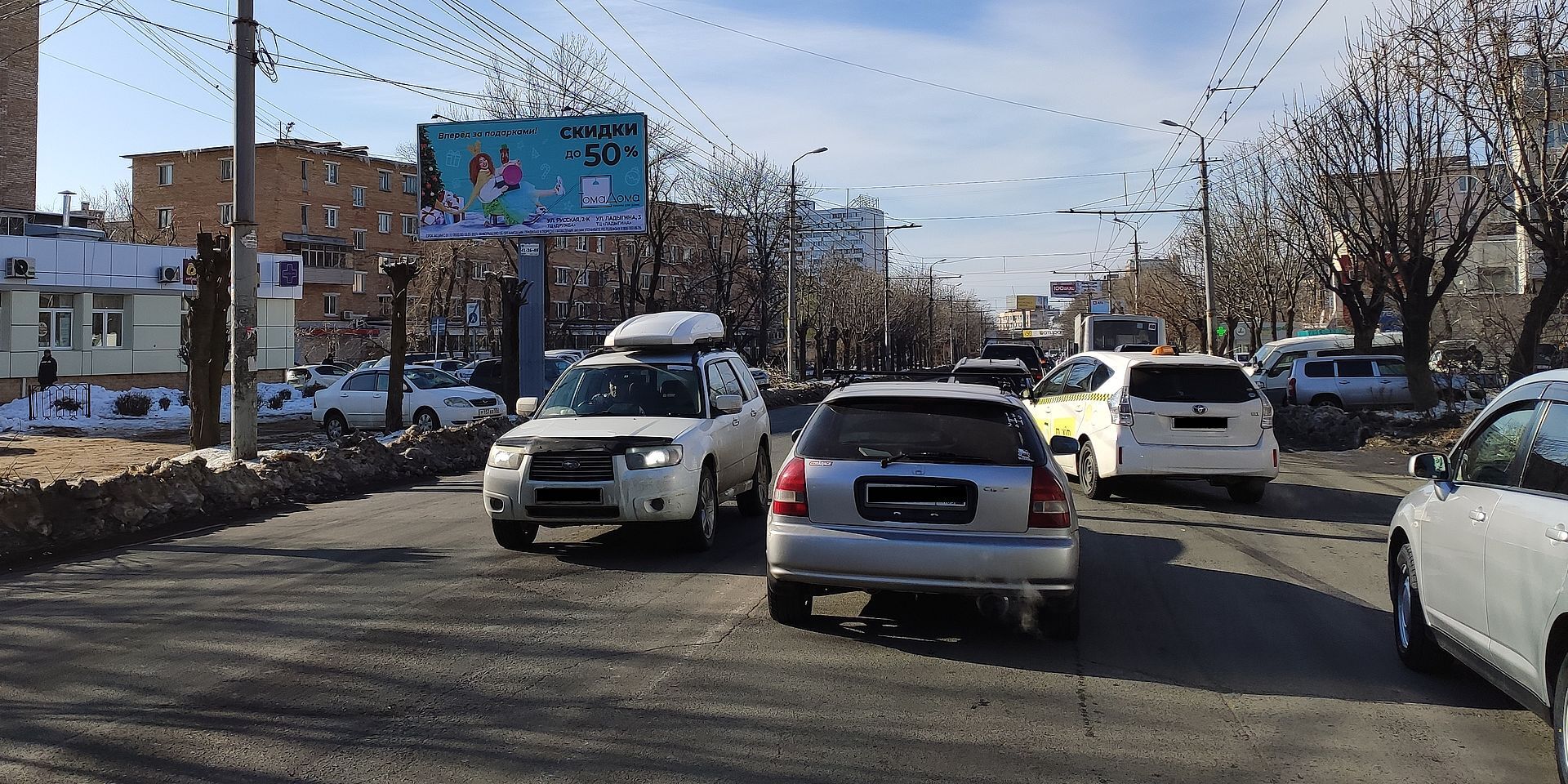 Фотография рекламного носителя, тип: Билборд 3x6, адрес: Русская ул., д.64, Владивосток, Приморский край, Россия. Сторона Б №767275