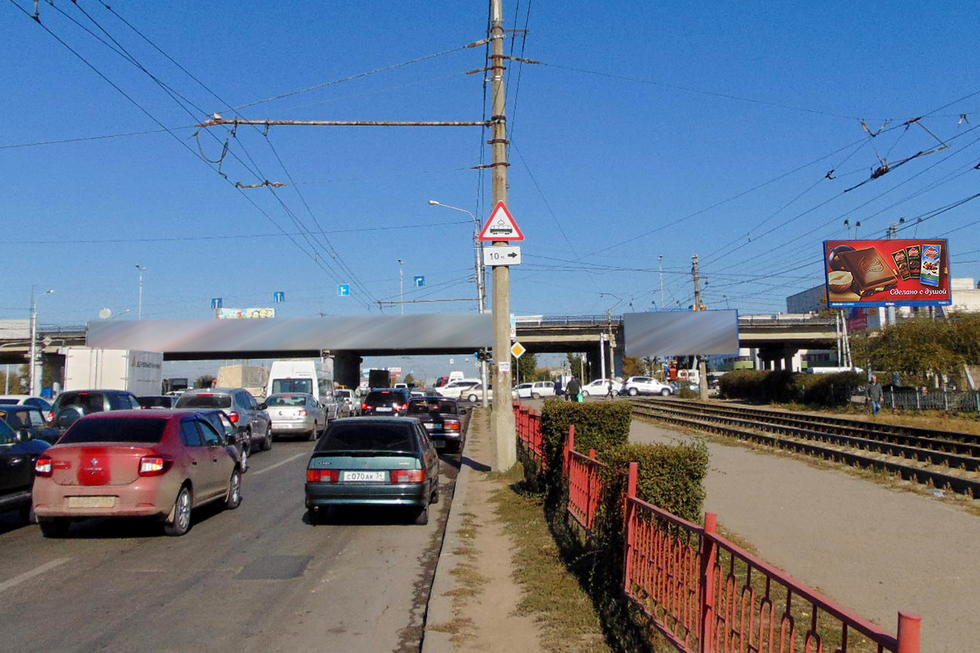 Фотография рекламного носителя, тип: Билборд 3x6, адрес: Маршала Жукова ул. Х Землячки ул., Волгоград, Волгоградская область, Россия. Сторона А №337857