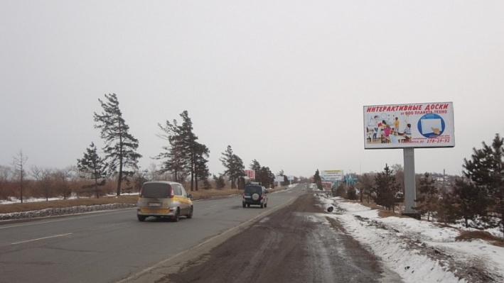 Фотография рекламного носителя, тип: Билборд 3x6, адрес: а/д Хабаровск-Владивосток, 668 840 м, Уссурийск, Приморский край, Россия. Сторона A №791305