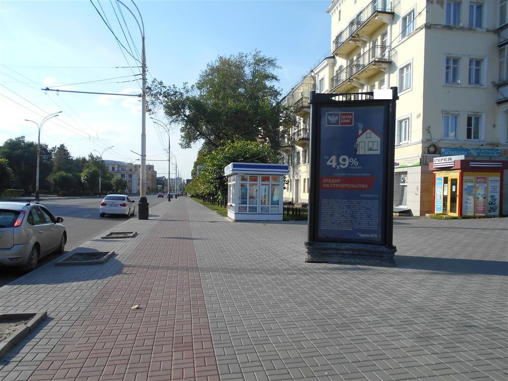 Фотография рекламного носителя, тип: Пиллар 3x1.4, адрес: Советская ул., д.19"В", Тамбов, Тамбовская область, Россия. Сторона А1 №466182