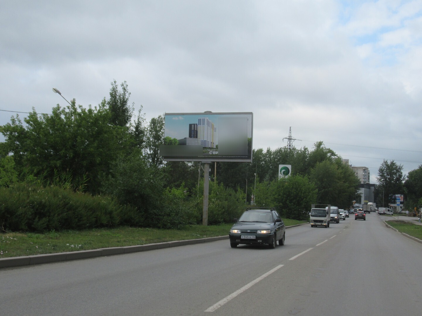 Фотография рекламного носителя, тип: Билборд 3x6, адрес: Походная ул., д.80 Х Новинская, Екатеринбург, Свердловская область, Россия. Сторона B1-В12 №790558