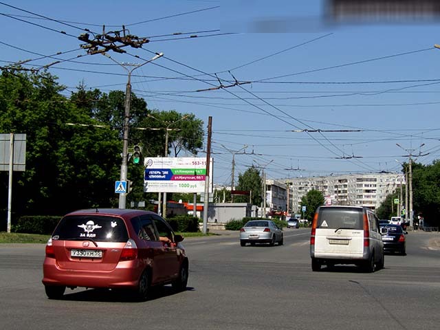 Фотография рекламного носителя, тип: Билборд 3x6, адрес: Дианова ул. Х Лукашевича ул., поз.1, Омск, Омская область, Россия. Сторона Б №617026