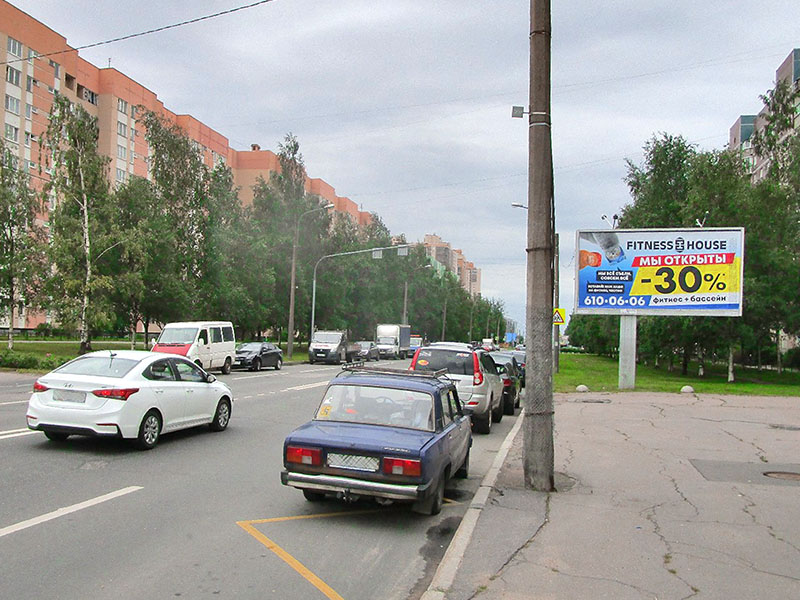 Фотография рекламного носителя, тип: Билборд 3x6, адрес: Яхтенная ул., д.12, Санкт-Петербург, Россия. Сторона А №639224
