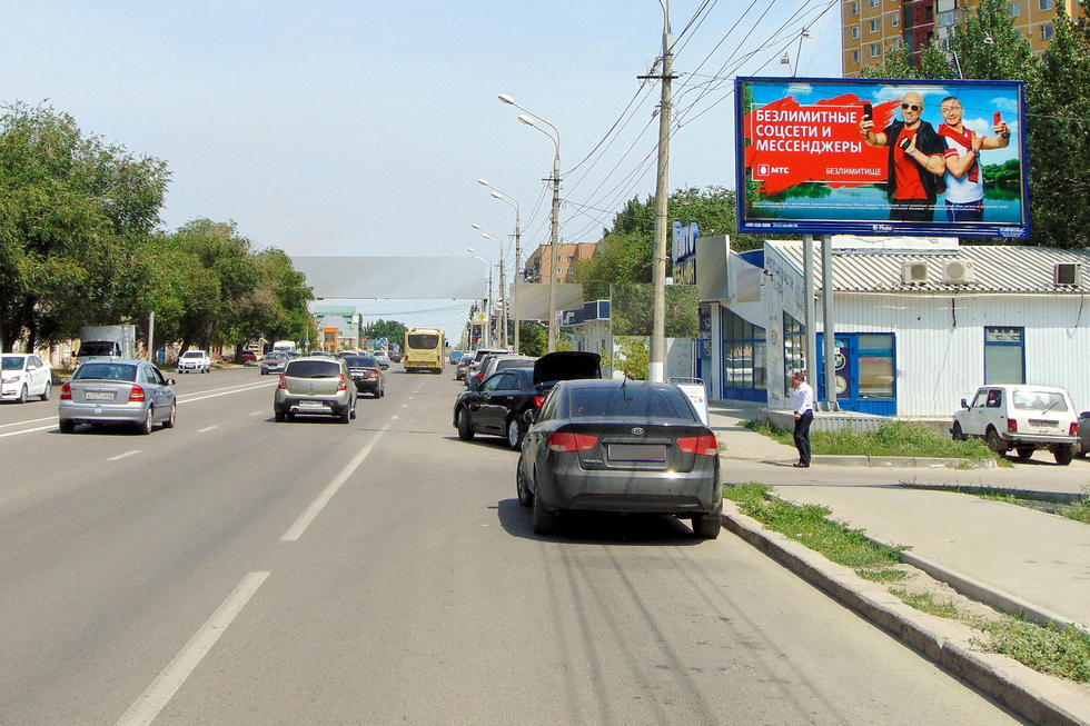 Фотография рекламного носителя, тип: Билборд 3x6, адрес: Маршала Рокоссовского ул. Х Двинская ул., Волгоград, Волгоградская область, Россия. Сторона А №337531