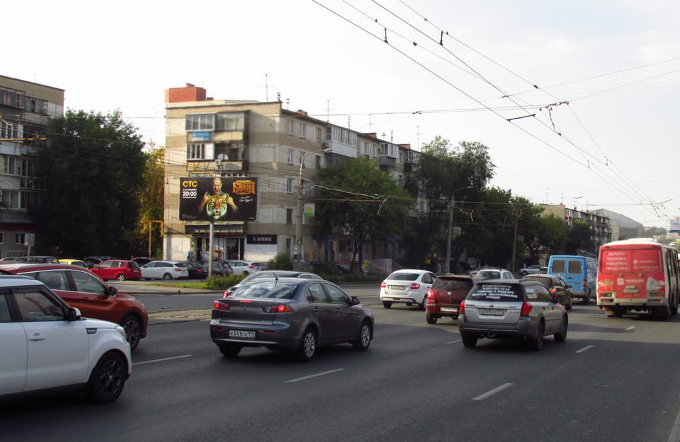 Фотография рекламного носителя, тип: Билборд 3x6, адрес: Свердловский пр-т. Х К. Маркса ул., Челябинск, Челябинская область, Россия. Сторона В №373947