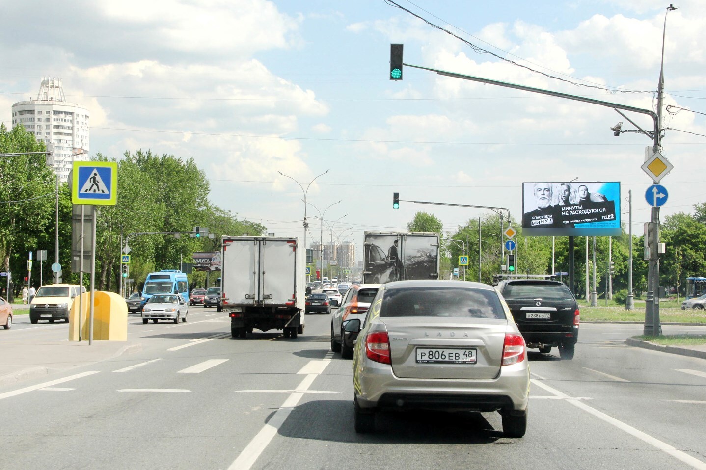 Фотография рекламного носителя, тип: Билборд 3x6, адрес: Волгоградский пр-т., д.156с1 Х Ташкентская ул., Москва, Россия. Сторона А1 №636204