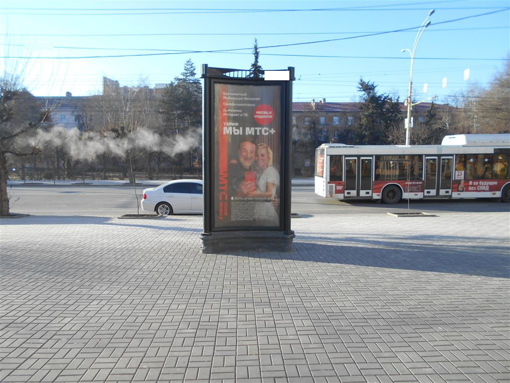 Фотография рекламного носителя, тип: Пиллар 3x1.4, адрес: Советская ул., д.19"В", Тамбов, Тамбовская область, Россия. Сторона С №466184
