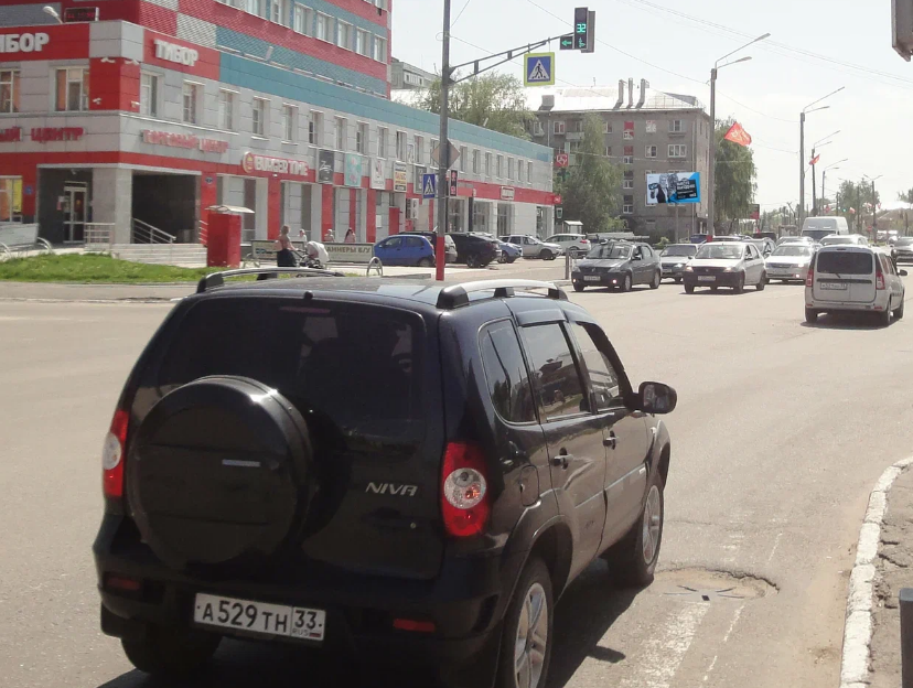 Фотография рекламного носителя, тип: Билборд 3x6, адрес: Куликова ул. Х Воровского ул., д.95, Муром, Владимирская область, Россия. Сторона Б №699294