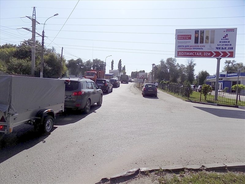 Фотография рекламного носителя, тип: Билборд 3x6, адрес: Машиностроителей ул. Х Холмистая ул., Воронеж, Воронежская область, Россия. Сторона А №632870