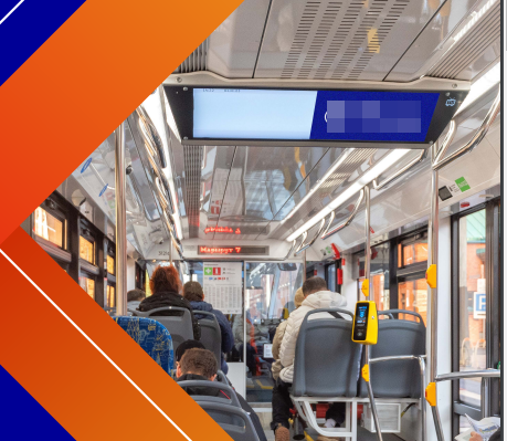 Фотография рекламного носителя, тип: Видеоэкран, адрес: Маршрут трамвая 37, Москва, Россия. Сторона - №1077135