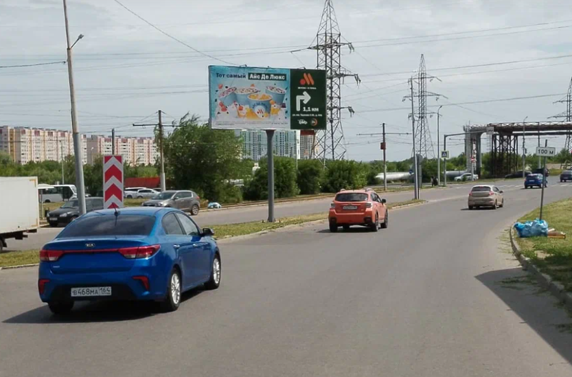 Фотография рекламного носителя, тип: Билборд 3x6, адрес: Блинова ул. Х Топольчанская ул., Саратов, Саратовская область, Россия. Сторона A2 №856424