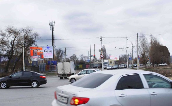 Фотография рекламного носителя, тип: Билборд 3x6, адрес: Трамвайная ул. Х Харьковская ул., Новочеркасск, Ростовская область, Россия. Сторона Б №1073520