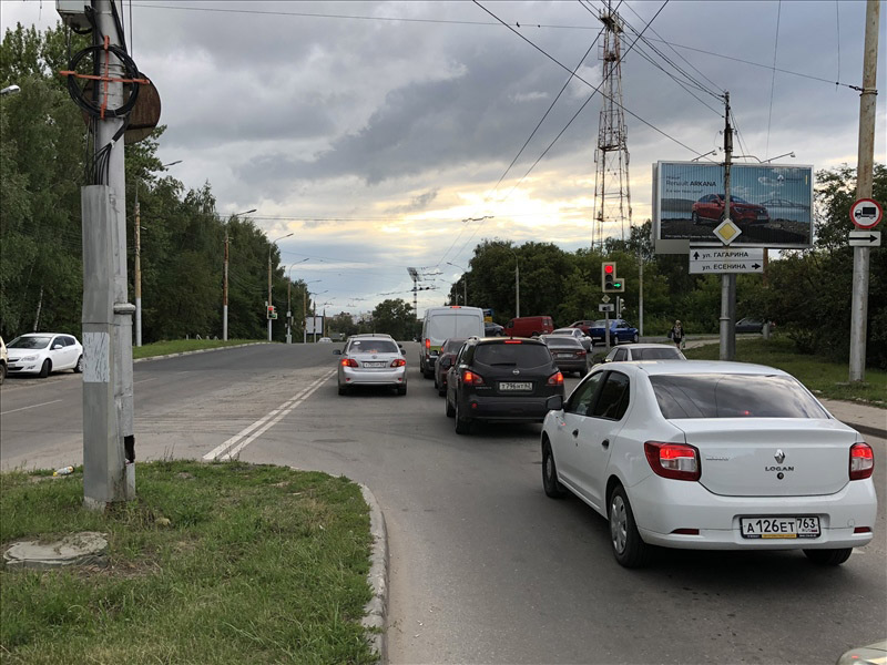 Фотография рекламного носителя, тип: Билборд 3x6, адрес: Спортивная ул. Х Халтурина ул., Рязань, Рязанская область, Россия. Сторона А1-А3 №618075