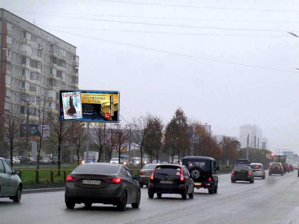 Фотография рекламного носителя, тип: Билборд 3x6, адрес: Октябрьский пр-т., д.37, Череповец, Вологодская область, Россия. Сторона А №462767