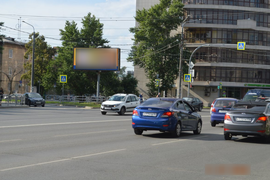 Фотография рекламного носителя, тип: Билборд 3x6, адрес: Воровского ул., д.64 Х Варненская ул., Челябинск, Челябинская область, Россия. Сторона В1-В10 №820818