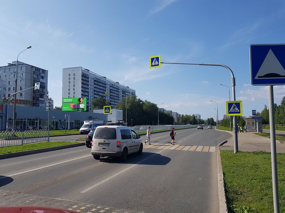 Фотография рекламного носителя, тип: Билборд 3x6, адрес: Автозаводский пр-т., д.17, Набережные Челны, Республика Татарстан, Россия. Сторона Б №629890