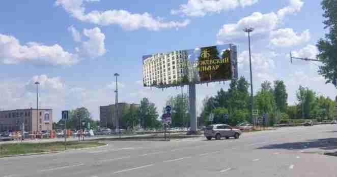 Фотография рекламного носителя, тип: Нестандартный суперсайт, адрес: Мозжерина пр-т., н-в терминала, Новосибирск, Новосибирская область, Россия. Сторона A1-А10 №1001497