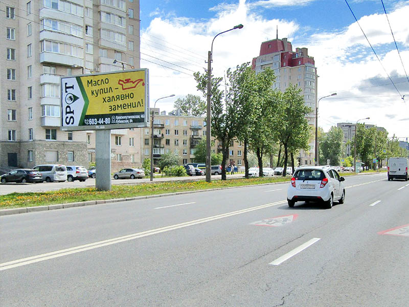 Фотография рекламного носителя, тип: Билборд 3x6, адрес: Краснопутиловская ул., д.66, Санкт-Петербург, Россия. Сторона B №515128
