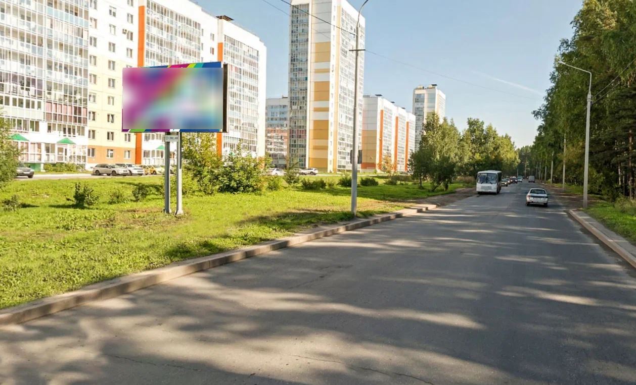 Фотография рекламного носителя, тип: Билборд 3x6, адрес: Энтузиастов ул., д.43, Томск, Томская область, Россия. Сторона Б №1008047