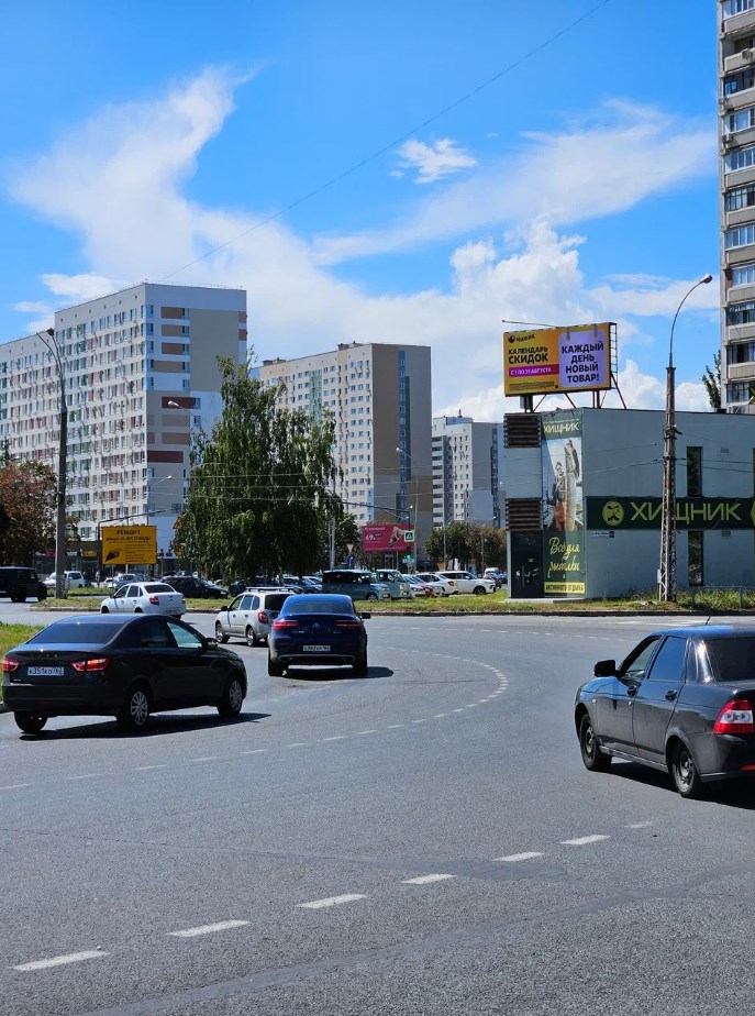 Фотография рекламного носителя, тип: Медиафасад, адрес: 40 лет Победы ул., д.60a, Тольятти, Самарская область, Россия. Сторона A1-A10 №1088953