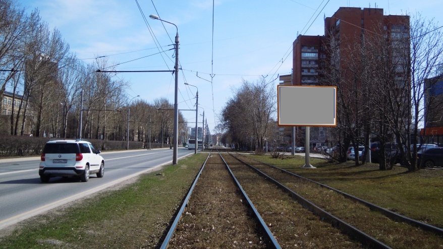Фотография рекламного носителя, тип: Ситиборд 2.7x3.7, адрес: Гагарина б-р., д.32, Пермь, Пермский край, Россия. Сторона А №745470