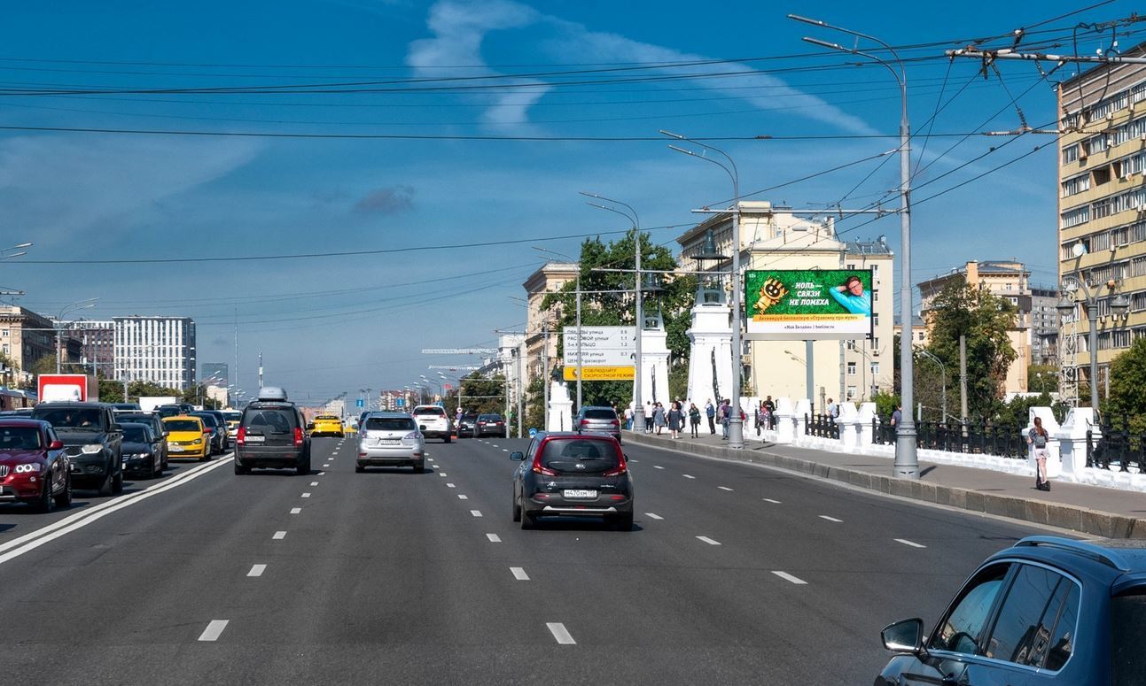 Фотография рекламного носителя, тип: Билборд 3x6, адрес: Ленинградский пр-т., д.2 Х Бутырский Вал ул., Москва, Россия. Сторона Аh1-Аh4 №882161