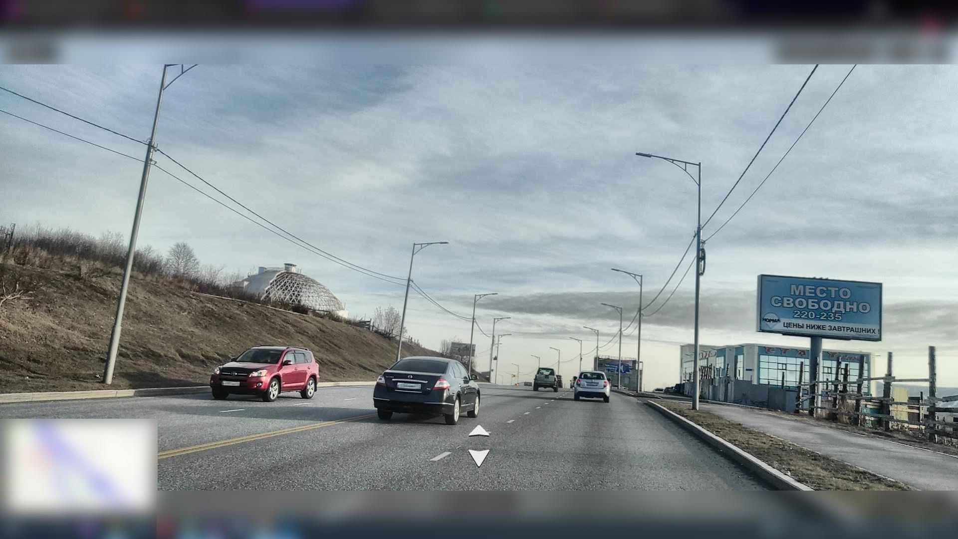 Фотография рекламного носителя, тип: Билборд 3x6, адрес: Циолковского пр-т., д.75, 108м, Петропавловск-Камчатский, Камчатский край, Россия. Сторона A №993679