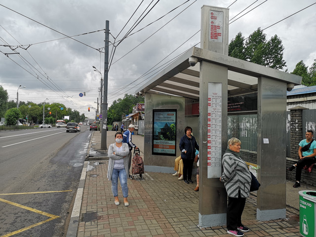 Фотография рекламного носителя, тип: Остановка, адрес: Московское ш., ост. Березовская ул., поз.1, Нижний Новгород, Нижегородская область, Россия. Сторона A+B №869963
