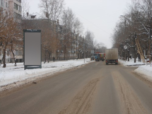 Фотография рекламного носителя, тип: Пиллар 3x1.4, адрес: Чапаева ул., д.36, Киров, Кировская область, Россия. Сторона В №632532