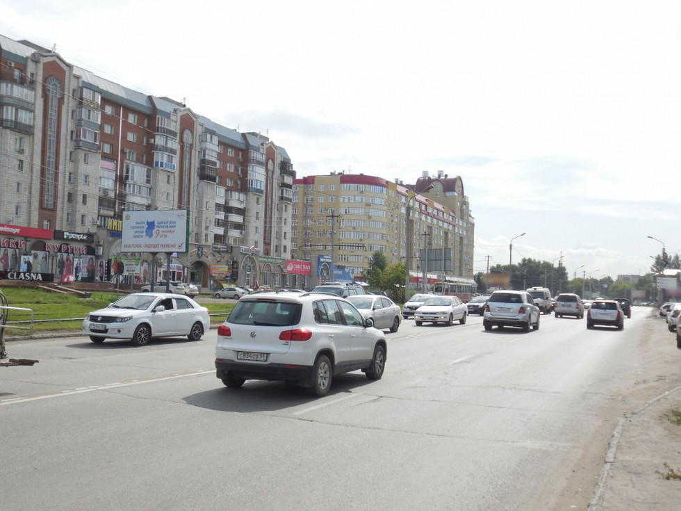 Фотография рекламного носителя, тип: Билборд 3x6, адрес: Жукова ул., д.105, Омск, Омская область, Россия. Сторона В №1010078