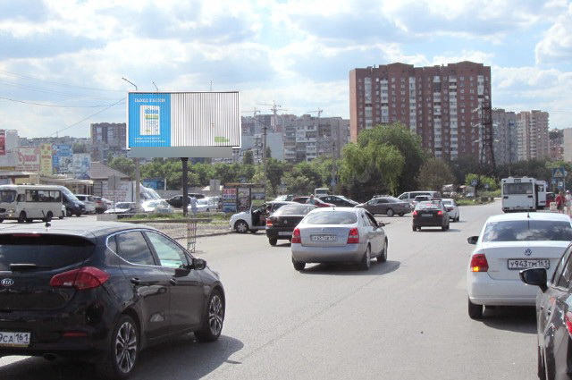 Фотография рекламного носителя, тип: Билборд 3x6, адрес: Лелюшенко ул., д.17А, Ростов-на-Дону, Ростовская область, Россия. Сторона А1-А3 №781734