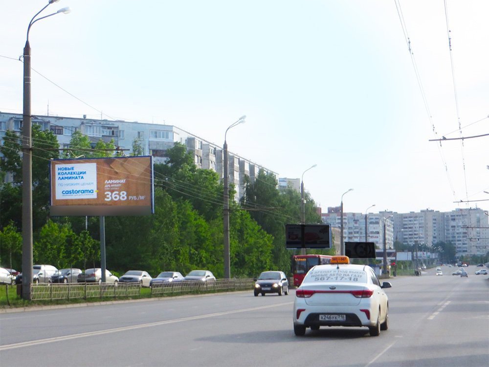 Фотография рекламного носителя, тип: Билборд 3x6, адрес: Фучика ул., д.42, напротив, Казань, Республика Татарстан, Россия. Сторона B №761312