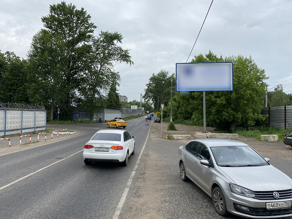 Фотография рекламного носителя, тип: Билборд 3x6, адрес: Праволинейная ул., напротив ЖМЗ, поз.1, Жуковский, Московская область, Россия. Сторона A №978297