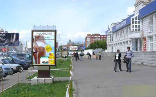 Фотография рекламного носителя, тип: Ситиформат 1.8x1.2, адрес: Маршала Жукова ул., д.101, Омск, Омская область, Россия. Сторона А №420848