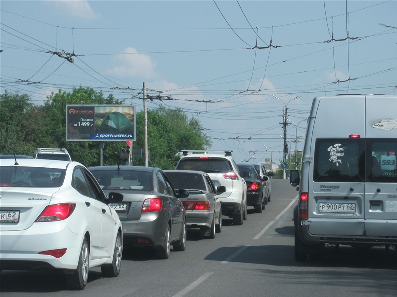 Фотография рекламного носителя, тип: Билборд 3x6, адрес: Спортивная ул. Х Халтурина ул., Рязань, Рязанская область, Россия. Сторона Б1-Б3 №618076