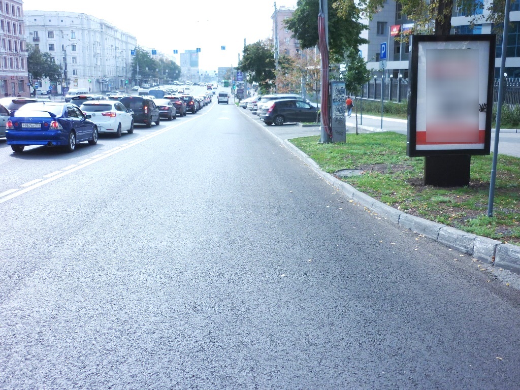 Фотография рекламного носителя, тип: Ситиформат 1.8x1.2, адрес: Ленина пр., д.42а, Челябинск, Челябинская область, Россия. Сторона A №1046626