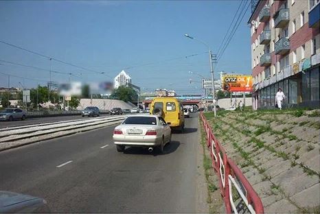 Фотография рекламного носителя, тип: Билборд 3x6, адрес: Ербанова ул., д.28 Х Борсоева ул., Улан-Удэ, Республика Бурятия, Россия. Сторона A1-A3 №979251